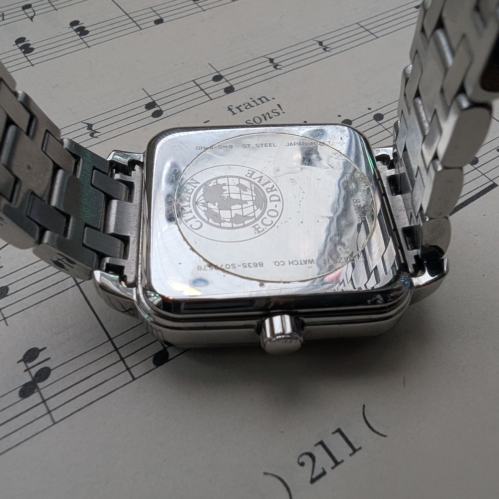 Citizen Mother Of Pearl Eco Drive Silver Square Watch - Picture 5 of 17